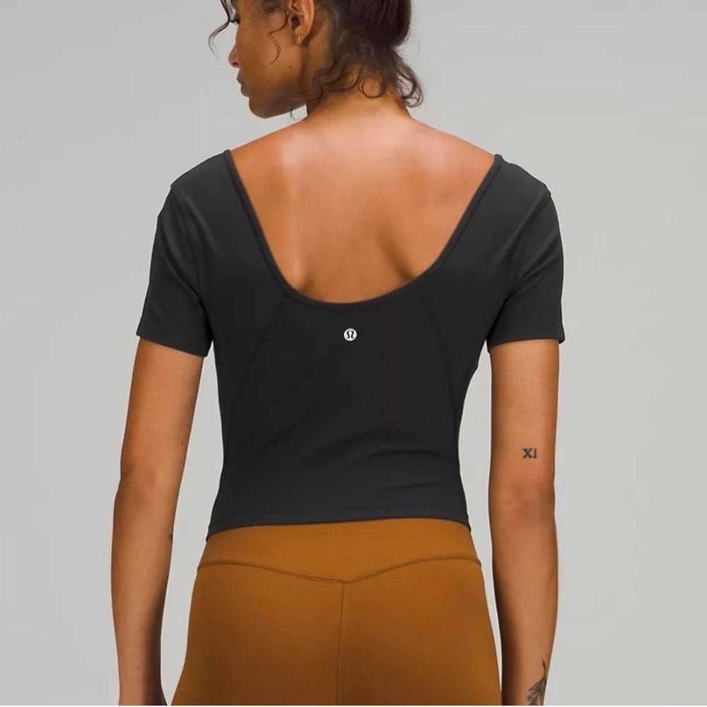 Lululemon‎ Align T- Shirt Women's Black Short Sleeve Sz Small